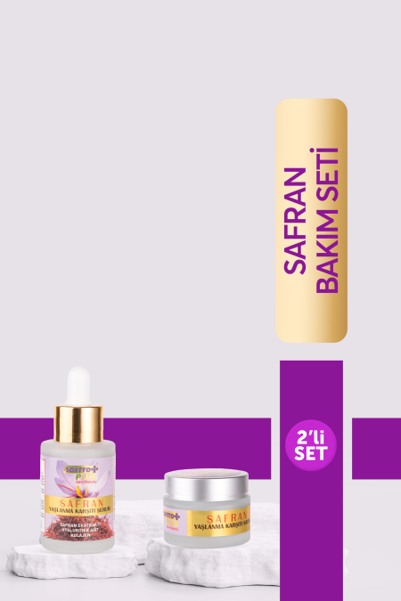 SAFRAN YAŞLANMA KARŞITI KREM 50 ML+SAFRAN YAŞLANMA KARŞITI SERUM 30 ML