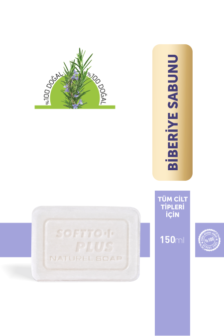 Kuru Ciltler için Nemlendirici Biberiye Sabun 150 gr.